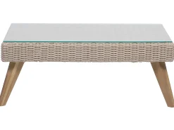 Set da giardino con tavolo 4 posti VITTORIA Rattan sintetico (PE) Grigio