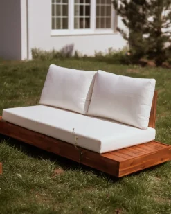 Set da giardino con tavolo 5 posti MARETTIMO Legno di acacia certificato Marrone