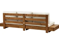 Set da giardino con tavolo 5 posti MARETTIMO Legno di acacia certificato Marrone