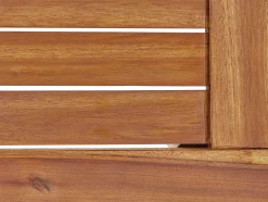 Set da giardino con tavolo 4 posti FRASCATI Modulare Legno di acacia certificato Verde oliva