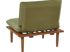 Set da giardino con tavolo 4 posti FRASCATI Modulare Legno di acacia certificato Verde oliva