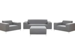 Set da giardino con tavolo 5 posti ROVIGO Grigio