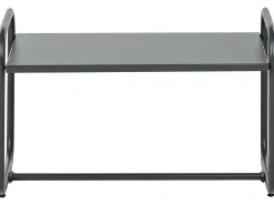 Set da giardino con tavolo 4 posti VEZZANA Metallo Grigio