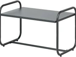 Set da giardino con tavolo 4 posti VEZZANA Metallo Grigio