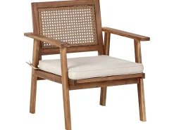 Set da giardino con tavolo 4 posti ARENELLA Legno di acacia certificato Beige chiaro