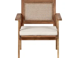 Set da giardino con tavolo 4 posti ARENELLA Legno di acacia certificato Beige chiaro