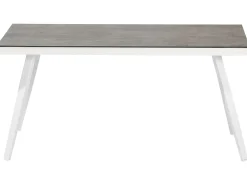 Set da giardino con tavolo 4 posti LATINA Metallo Grigio