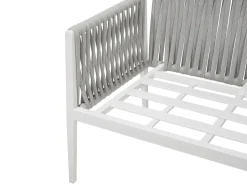 Set da giardino con tavolo 4 posti LATINA Metallo Grigio