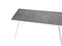 Set da giardino con tavolo 4 posti LATINA Metallo Grigio