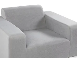 Set da giardino con tavolo 5 posti ROVIGO Grigio chiaro