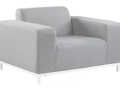 Set da giardino con tavolo 5 posti ROVIGO Grigio chiaro