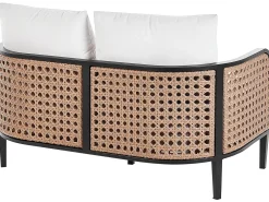 Set da giardino con tavolo 4 posti MONTEFALCO Metallo Bianco