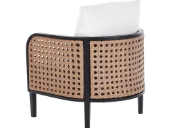 Set da giardino con tavolo 4 posti MONTEFALCO Metallo Bianco