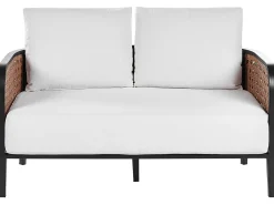 Set da giardino con tavolo 4 posti MONTEFALCO Metallo Bianco