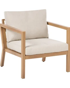 Set da giardino con tavolo 5 posti ONETA Metallo Marrone chiaro