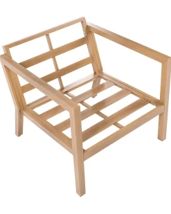 Set da giardino con tavolo 5 posti ONETA Metallo Marrone chiaro