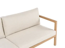 Set da giardino con tavolo 5 posti ONETA Metallo Marrone chiaro