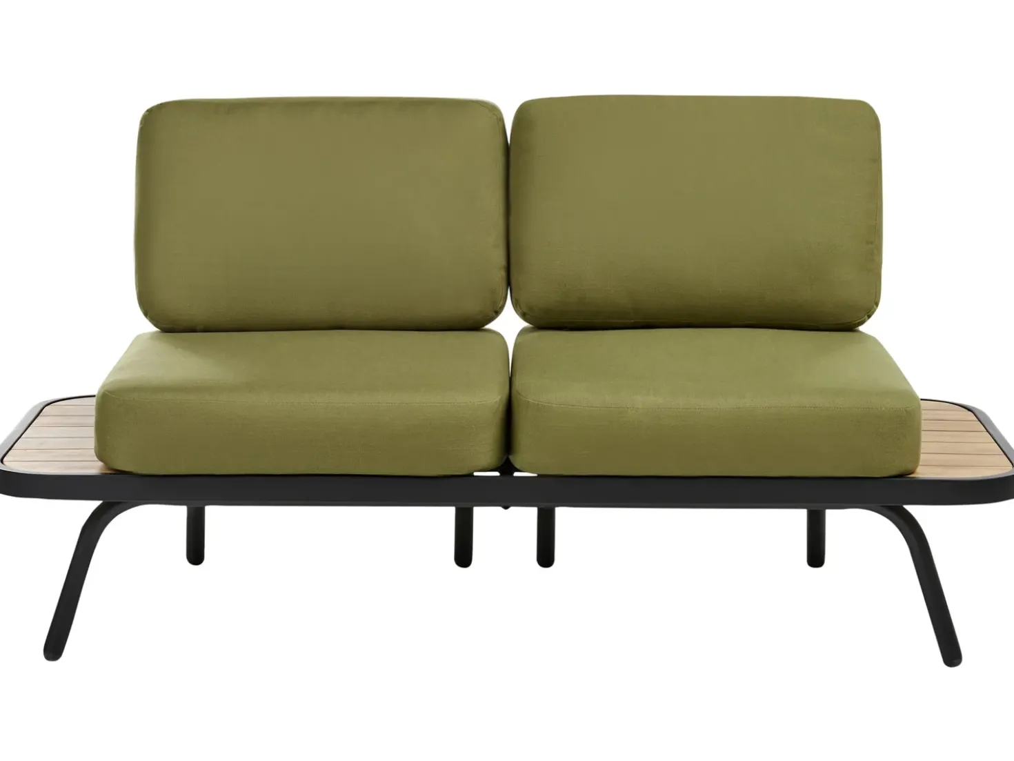 Set da giardino con tavolo 4 posti MINOZZO Legno di acacia certificato Verde oliva