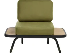 Set da giardino con tavolo 4 posti MINOZZO Legno di acacia certificato Verde oliva