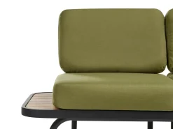Set da giardino con tavolo 4 posti MINOZZO Legno di acacia certificato Verde oliva