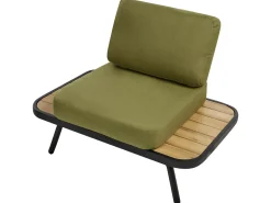 Set da giardino con tavolo 4 posti MINOZZO Legno di acacia certificato Verde oliva