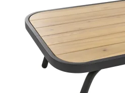 Set da giardino con tavolo 4 posti MINOZZO Legno di acacia certificato Verde oliva