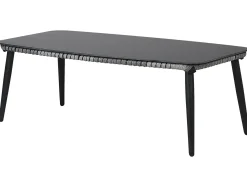 Set da giardino con tavolo 4 posti PREVEZA Rattan sintetico (PE) Grigio
