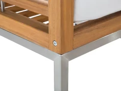 Set da giardino con tavolo 4 posti BERMUDA Legno d'acacia Marrone