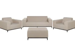 Set da giardino con tavolo 5 posti ROVIGO Beige