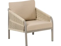Set da giardino con tavolo 5 posti MURATO Metallo Beige
