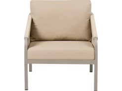 Set da giardino con tavolo 5 posti MURATO Metallo Beige
