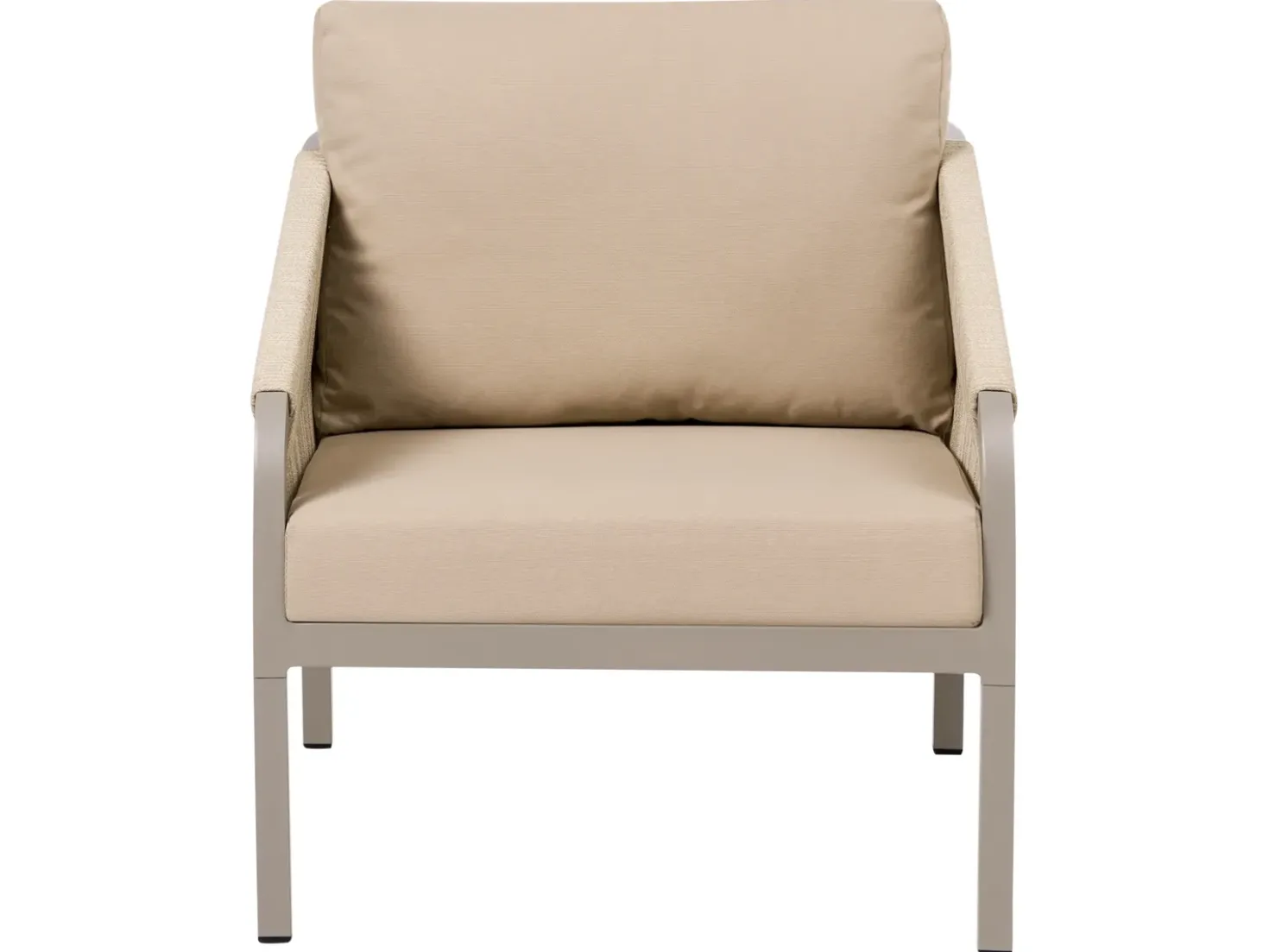 Set da giardino con tavolo 5 posti MURATO Metallo Beige