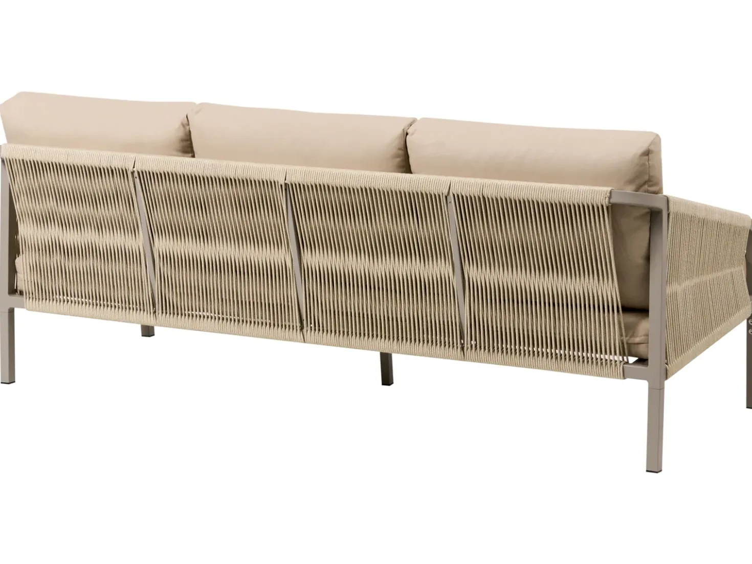 Set da giardino con tavolo 5 posti MURATO Metallo Beige