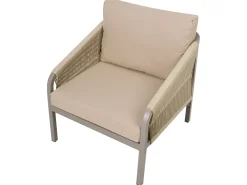 Set da giardino con tavolo 5 posti MURATO Metallo Beige