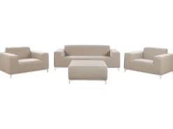 Set da giardino con tavolo 5 posti ROVIGO Beige