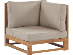 Set da giardino con tavolo 4 posti TIMOR Modulare Legno di acacia certificato Marrone chiaro