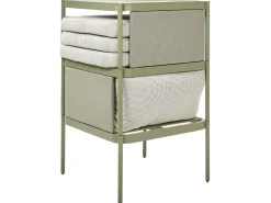 Set da giardino con tavolo 2 posti TERRACINA Metallo Verde oliva