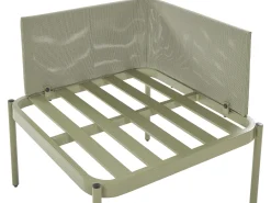 Set da giardino con tavolo 2 posti TERRACINA Metallo Verde oliva