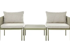 Set da giardino con tavolo 2 posti TERRACINA Metallo Verde oliva
