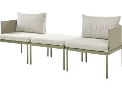 Set da giardino con tavolo 2 posti TERRACINA Metallo Verde oliva