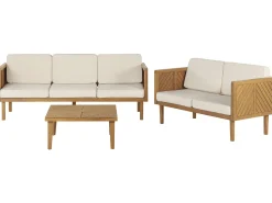 Set da giardino con tavolo 5 posti BARATTI Legno d'acacia Marrone