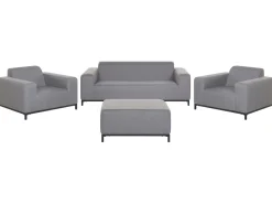 Set da giardino con tavolo 5 posti ROVIGO Grigio
