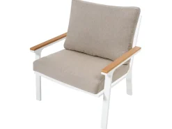 Set da giardino con tavolo 4 posti ORERO Tortora