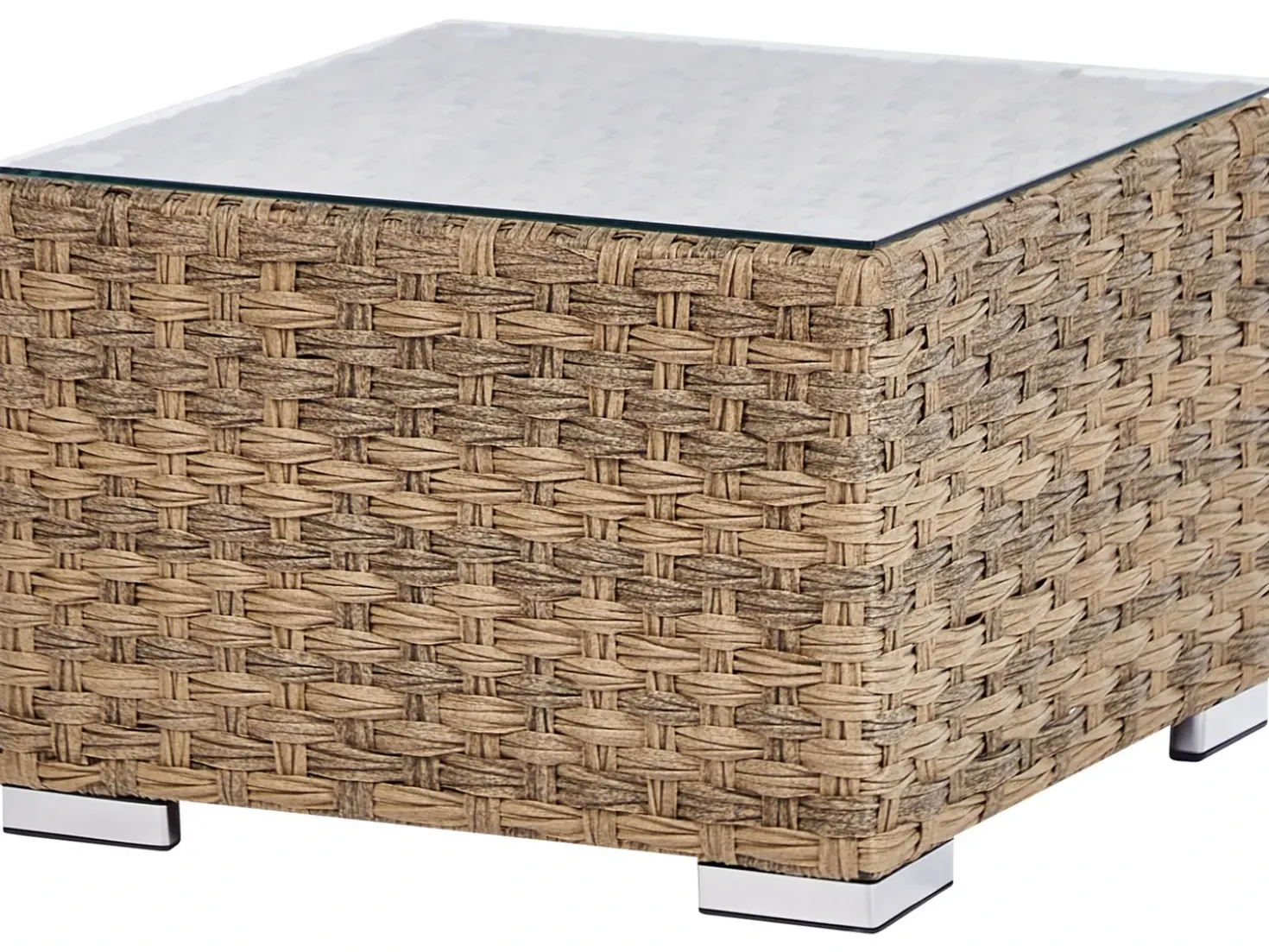 Set da giardino con tavolo 8 posti XXL Lato destro Modulare Rattan sintetico (PE) Marrone chiaro