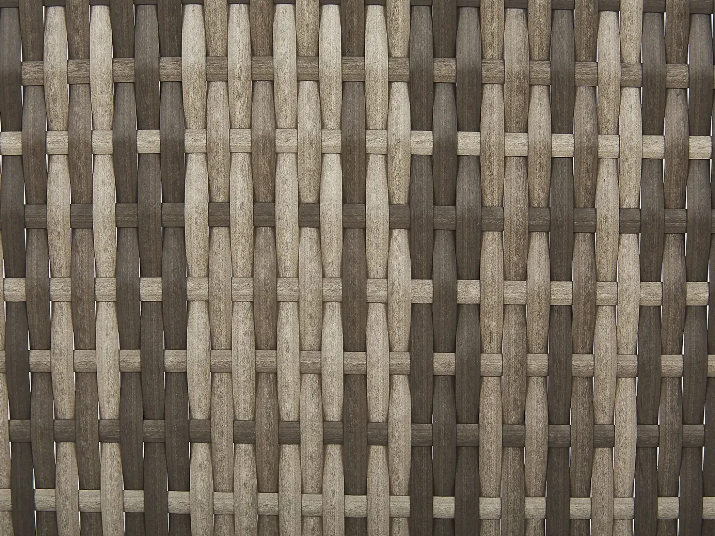 Set da giardino con tavolo 6 posti CORTE Modulare Rattan sintetico (PE) Marrone scuro