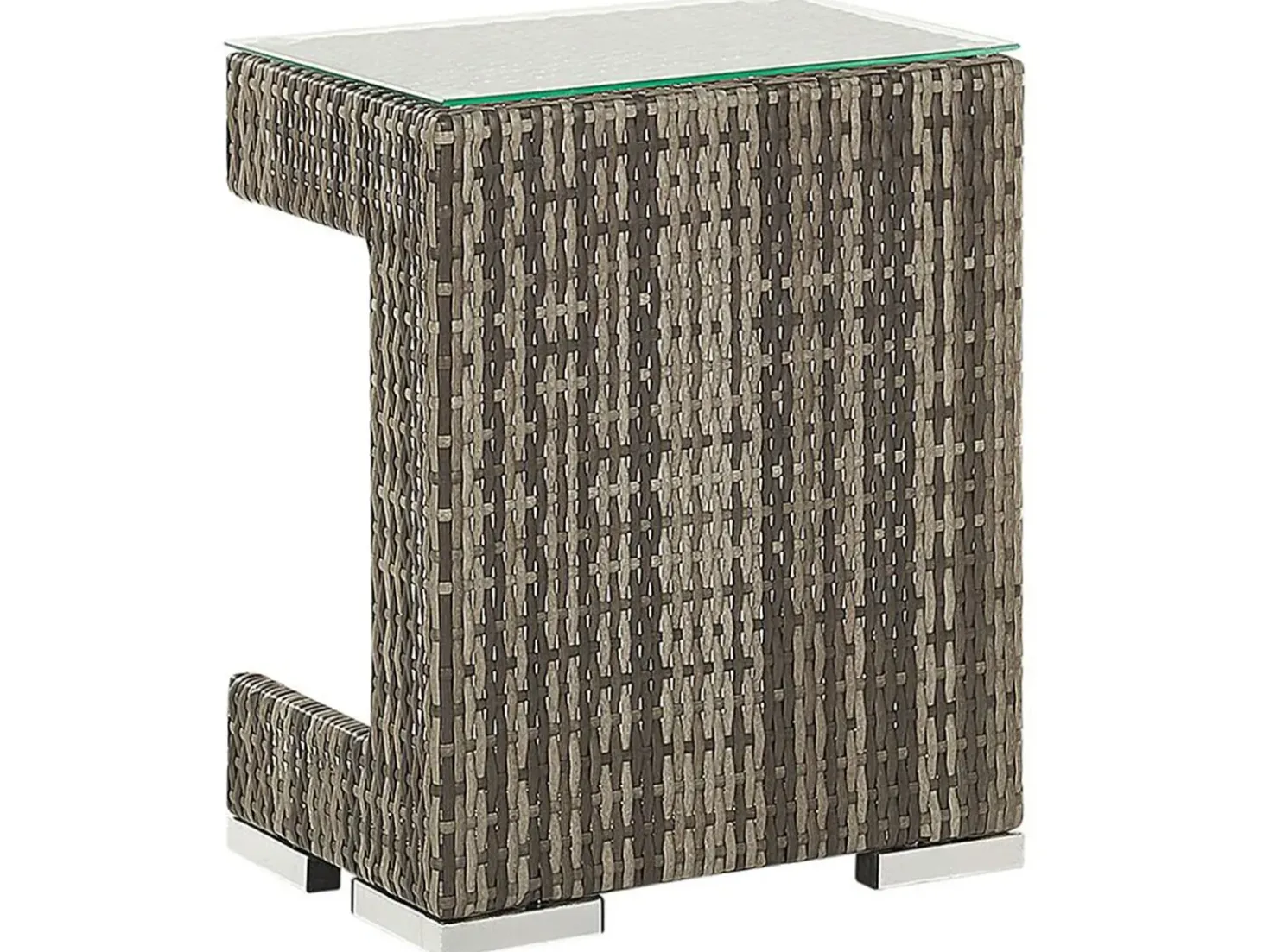 Set da giardino con tavolo 6 posti CORTE Modulare Rattan sintetico (PE) Marrone scuro