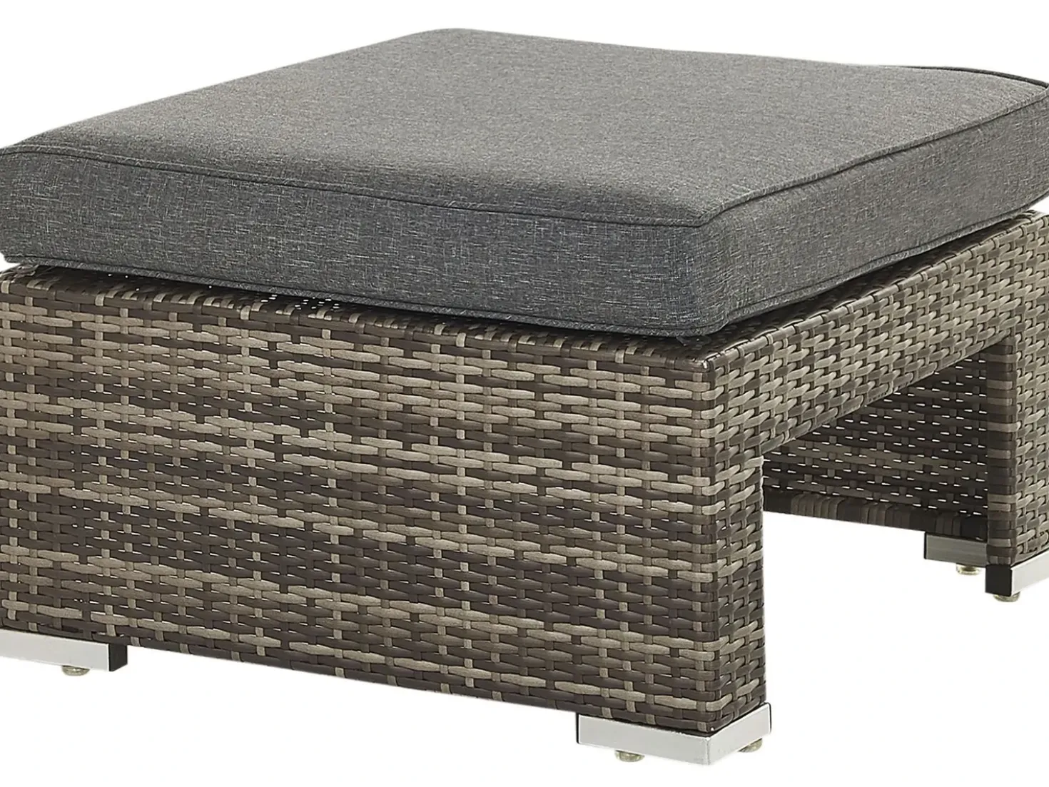 Set da giardino con tavolo 6 posti CORTE Modulare Rattan sintetico (PE) Marrone scuro