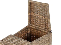 Set da giardino con tavolo 9 posti SEVERO Rattan sintetico (PE) Marrone dorato
