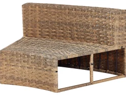 Set da giardino con tavolo 9 posti SEVERO Rattan sintetico (PE) Marrone dorato