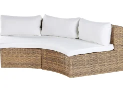 Set da giardino con tavolo 9 posti SEVERO Rattan sintetico (PE) Marrone dorato